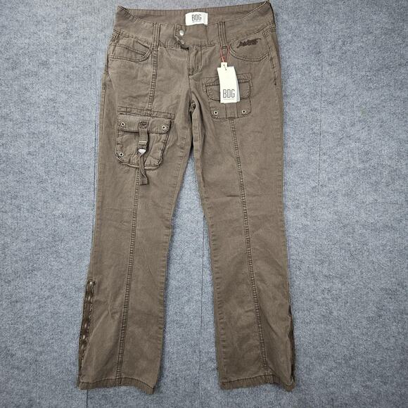 BDG Urban Outfitters Pants Womens Medium Romi Cargo Utility Pockets Y2K Bootcut - Picture 1 of 7